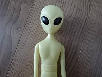 未使用マーミット　グレイソフビ29cm頭畜光未確認物体宇宙人ムー 未使用マーミット グレイソフビ29cm頭畜光未確認物体宇宙人ムー